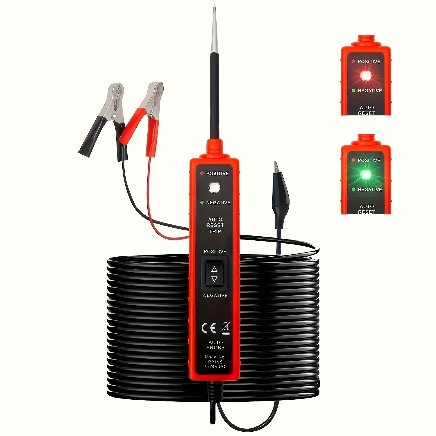Electronics Quiz - เครื่องทดสอบระบบไฟฟ้ารถยนต์อเนกประสงค์ 6V-24V DC | เครื่องมือวินิจฉัยพร้อมฟังก์ชันตรวจสอบขั้วไฟฟ้า วงจร