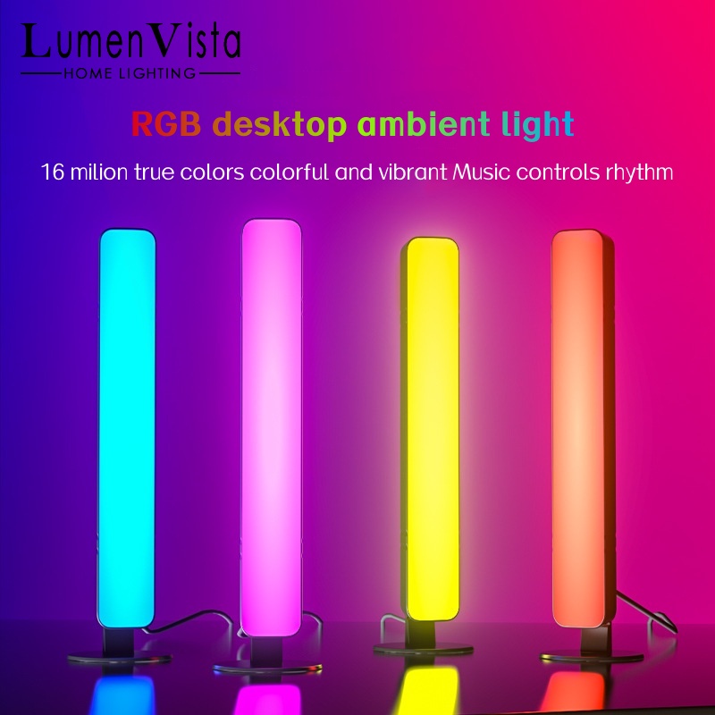 Rgb Desk Lamp Smart - ไฟบรรยากาศอัจฉริยะ Tuya RGB สำหรับเล่นเกมส์ ควบคุมผ่าน WIFI
