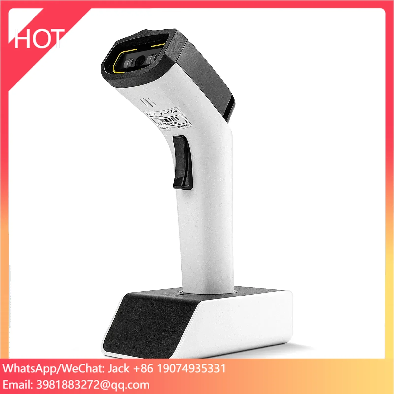 Barcode Scanner Wireless - เครื่องสแกนบาร์โค้ดไร้สาย NETUM DS8100 บลูทูธ 13.56MHz HF