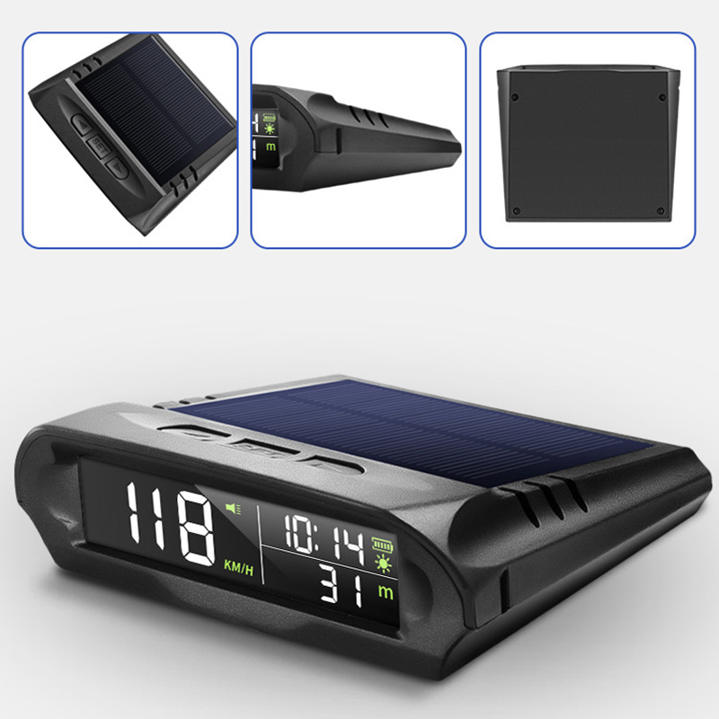 Electronics Gadgets Wholesale - Auto GPS Speedometer พร้อมการชาร์จพลังงานแสงอาทิตย์ Head Up