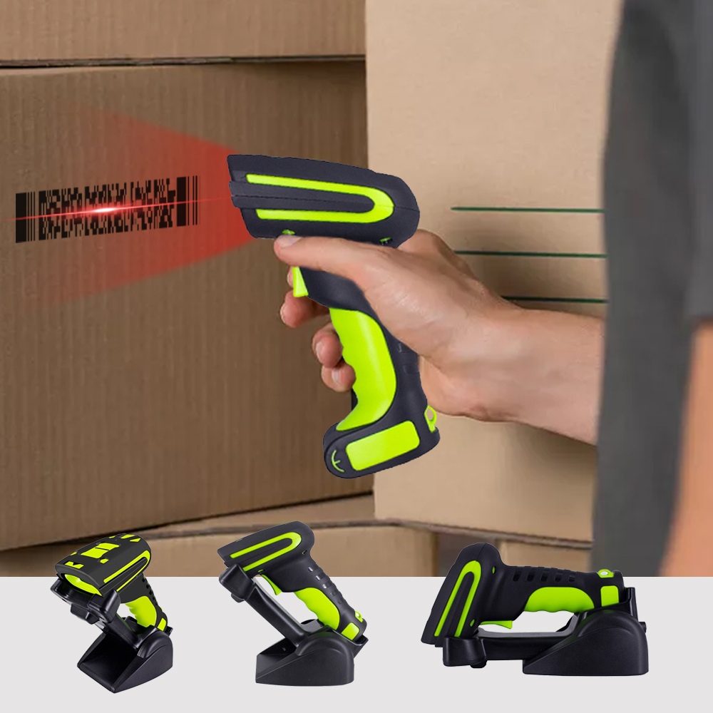 Barcode Scanner Wireless - เครื่องสแกนบาร์โค้ดไร้สาย 8020W แบบตั้งโต๊ะ Bluetooth อุตสาหกรรม IP54