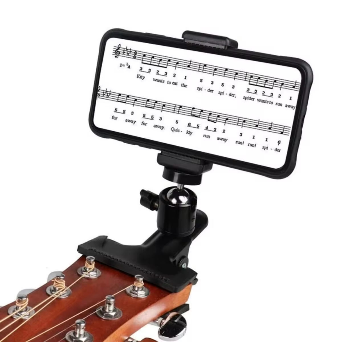 Auto Tracking Tripod - Miwayer หัวกีตาร์คลิปผู้ถือโทรศัพท์มือถือ Live Broadcast ขาตั้งขาตั้งกล้องคลิปสําหรับโทรศัพท์มือถือ,Action กล้อง