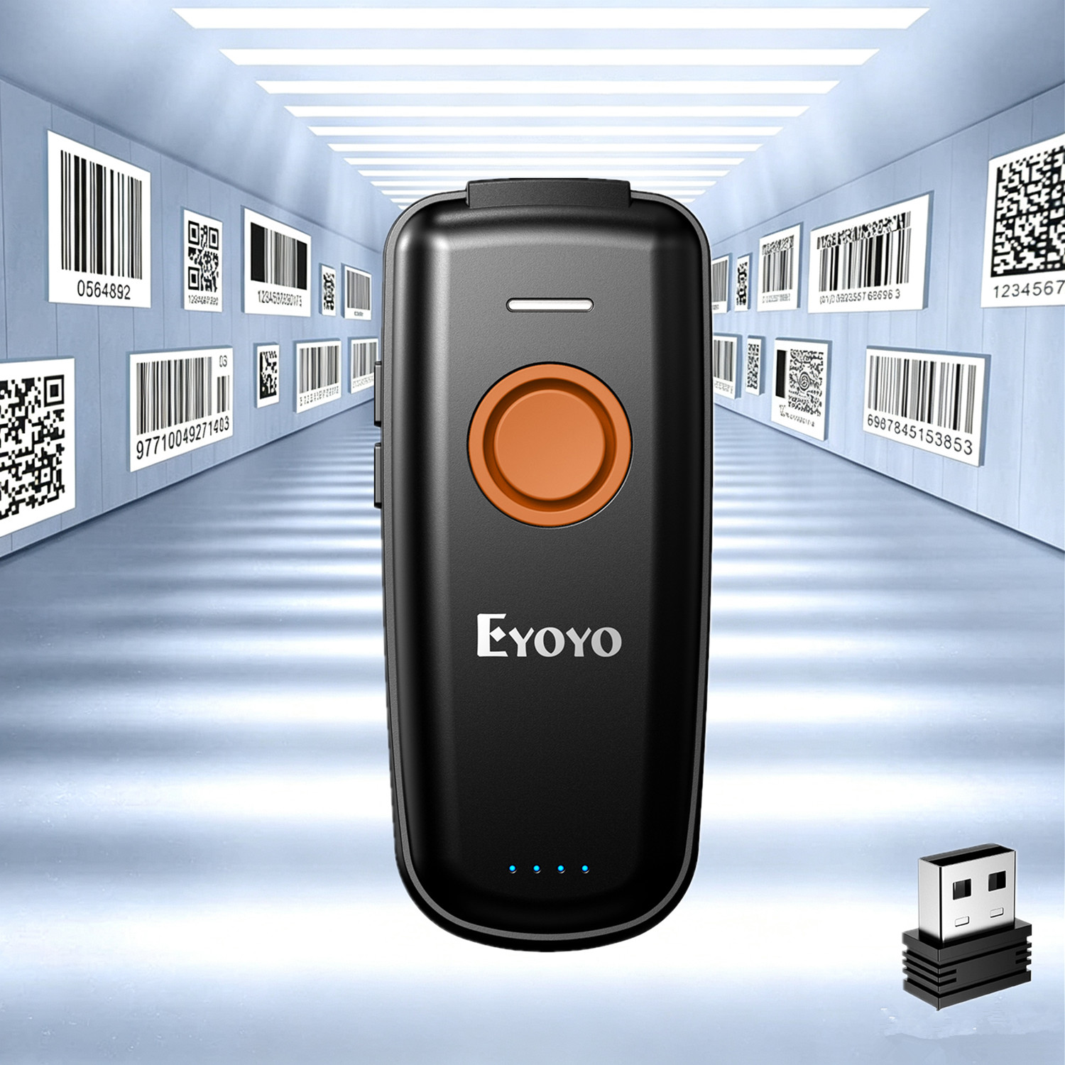 เครื่องสแกนบาร์โค้ดขนาดเล็ก EY - Barcode Scanner Wireless บทวิจารณ์และราคา