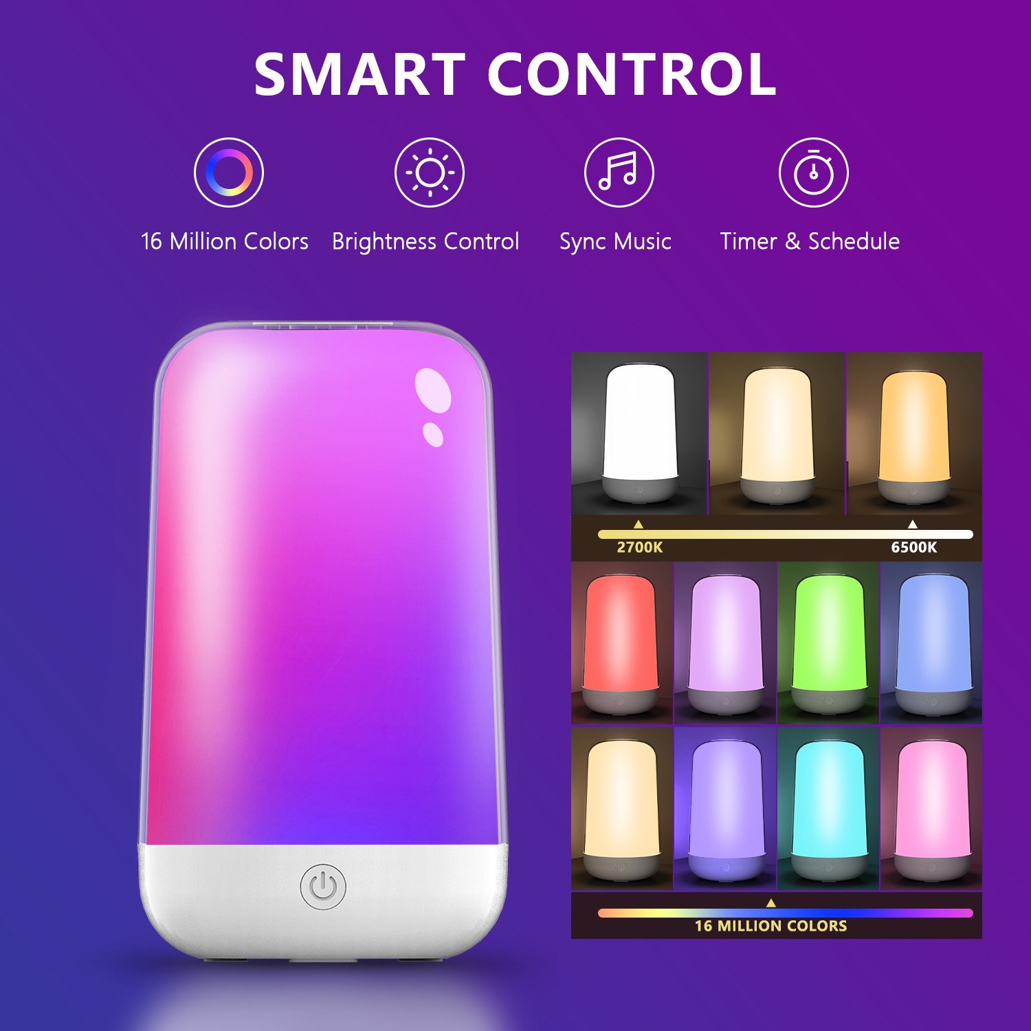 โคมไฟตั้งโต๊ะแบบสัมผัสอัจฉริยะ - Rgb Desk Lamp Smart บทวิจารณ์และราคา