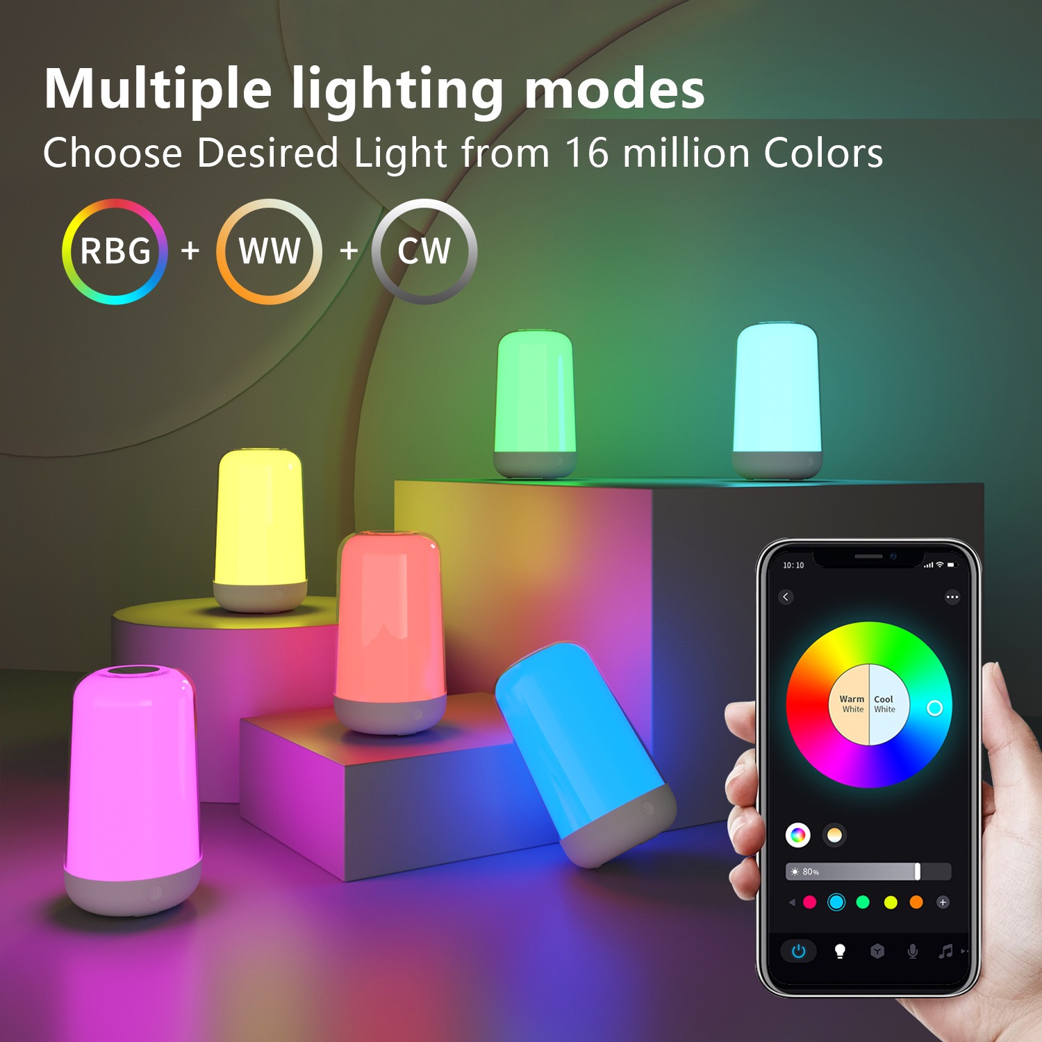 โคมไฟตั้งโต๊ะแบบสัมผัสอัจฉริยะ - Rgb Desk Lamp Smart บทวิจารณ์และราคา