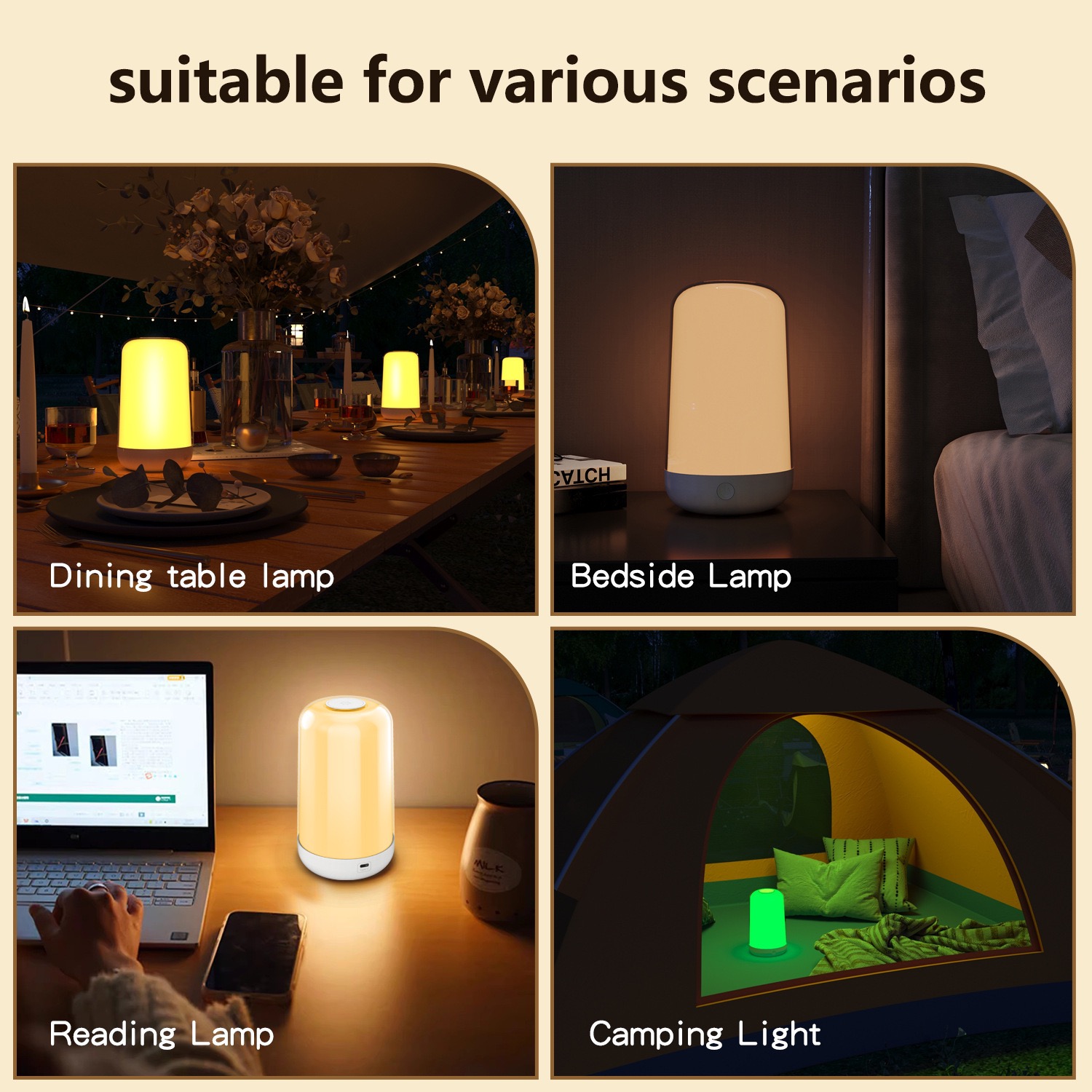 โคมไฟตั้งโต๊ะแบบสัมผัสอัจฉริยะ - Rgb Desk Lamp Smart บทวิจารณ์และราคา