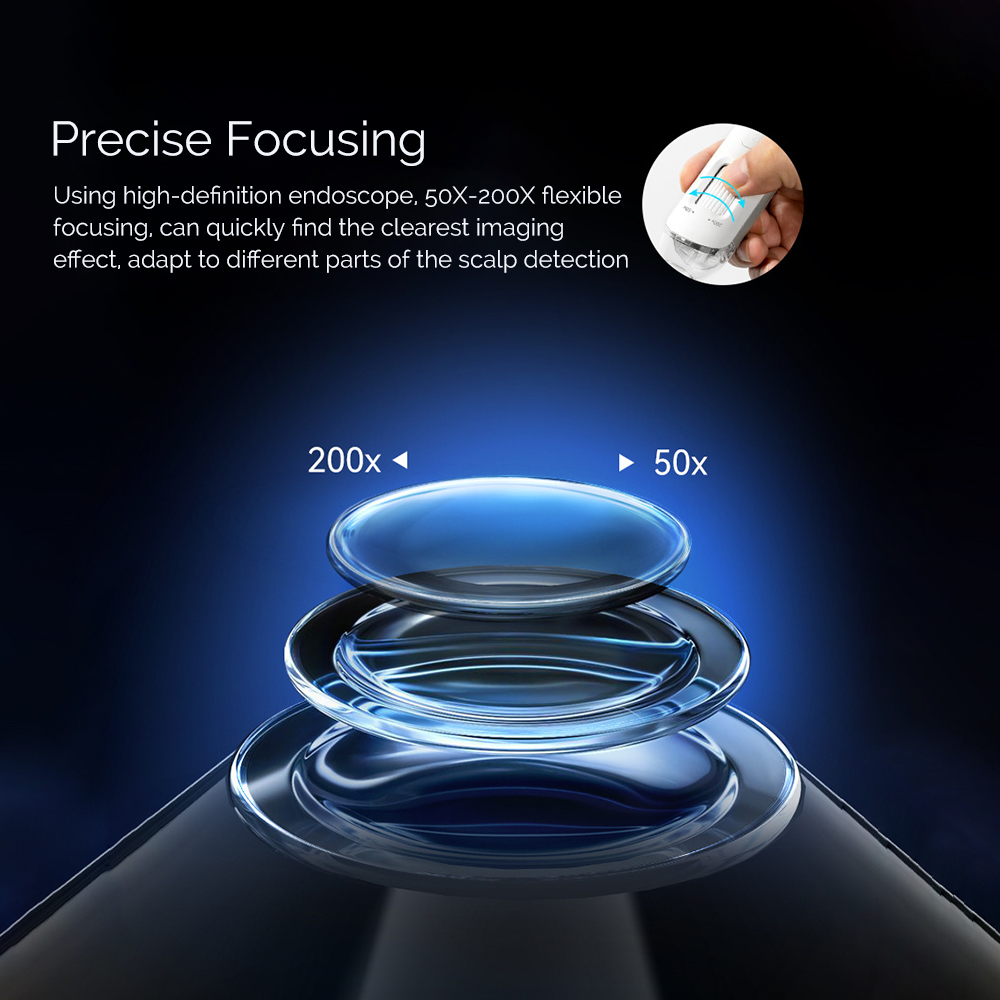 ใหม่ 50X/200X รูขุมขนผมเครื่อง - Electronics Quiz บทวิจารณ์และราคา