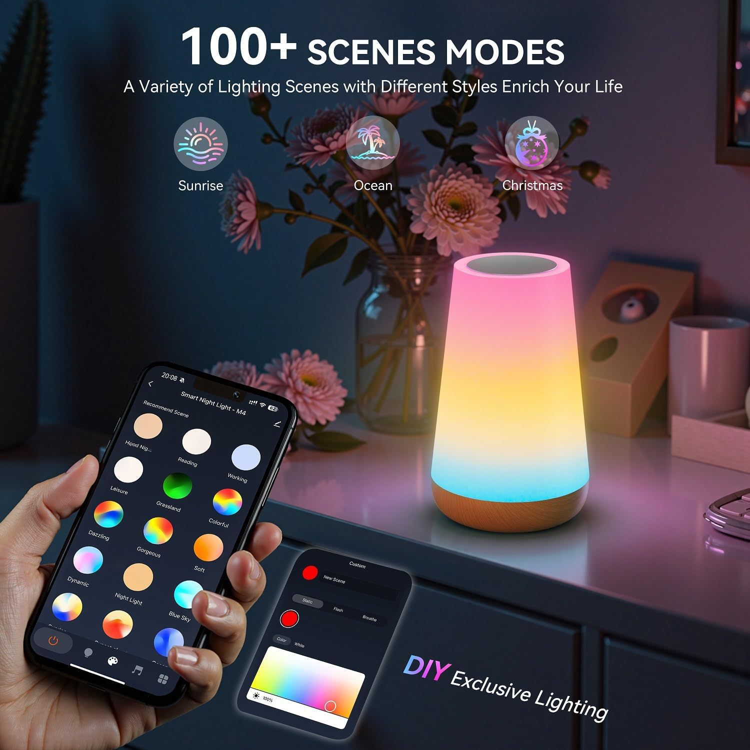 โคมไฟตั้งโต๊ะอัจฉริยะแบบชาร์จ  - Rgb Desk Lamp Smart บทวิจารณ์และราคา