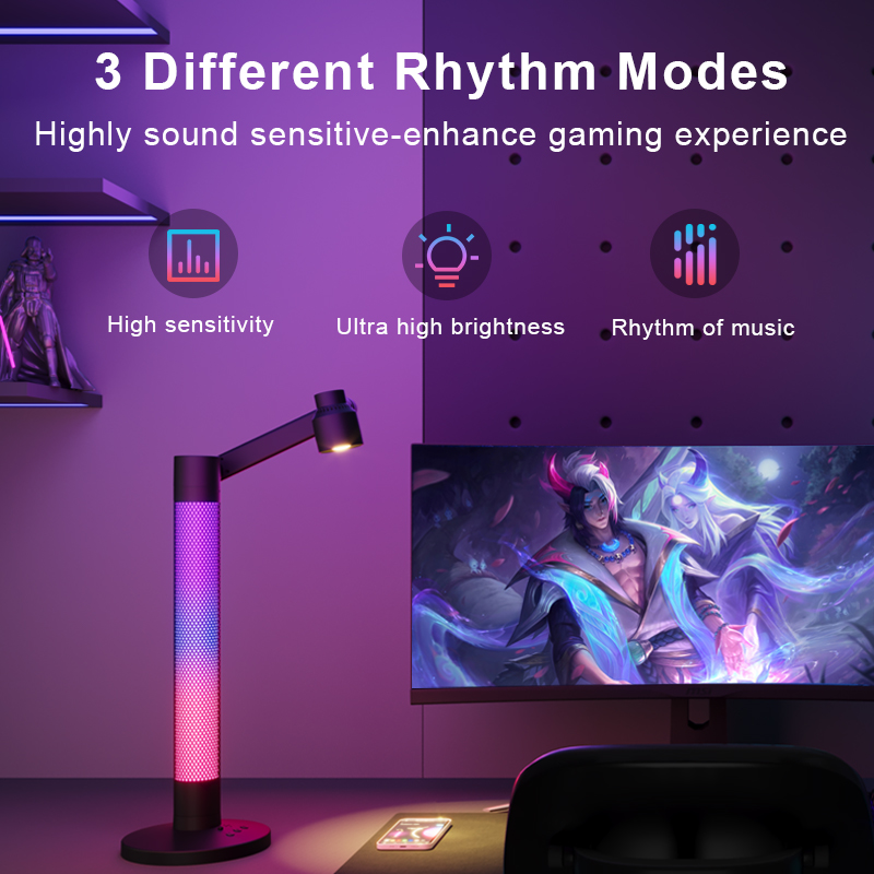 โคมไฟตั้งโต๊ะอัจฉริยะอ่านหนังส - Rgb Desk Lamp Smart บทวิจารณ์และราคา