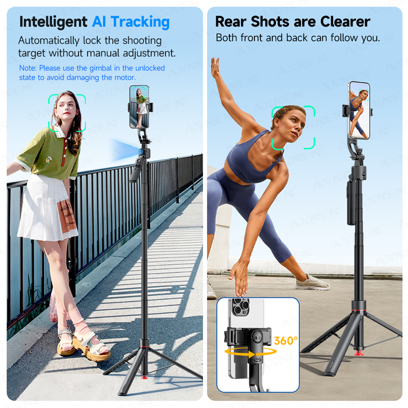 TT07 AI ไม้เซลฟี่แบบยืดหดได้ 6 - Auto Tracking Tripod บทวิจารณ์และราคา