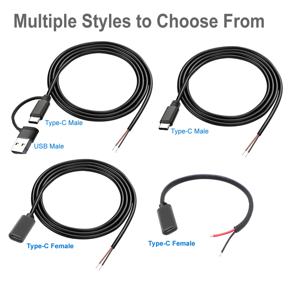 DC 2 พินสายไฟ USB และประเภท C  - Diy Electronics Gadgets บทวิจารณ์และราคา