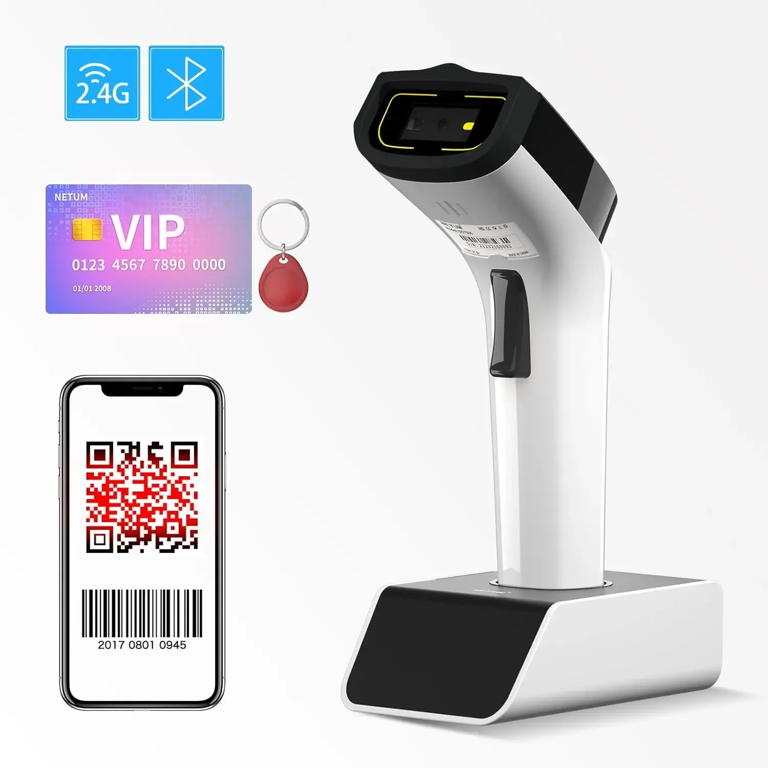 เครื่องสแกนบาร์โค้ดไร้สาย NETU - Barcode Scanner Wireless บทวิจารณ์และราคา