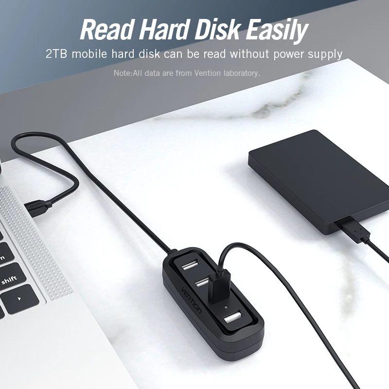 Vention ฮับ2.0 USB 4พอร์ตพร้อม - Electronics Gadgets Wholesale บทวิจารณ์และราคา