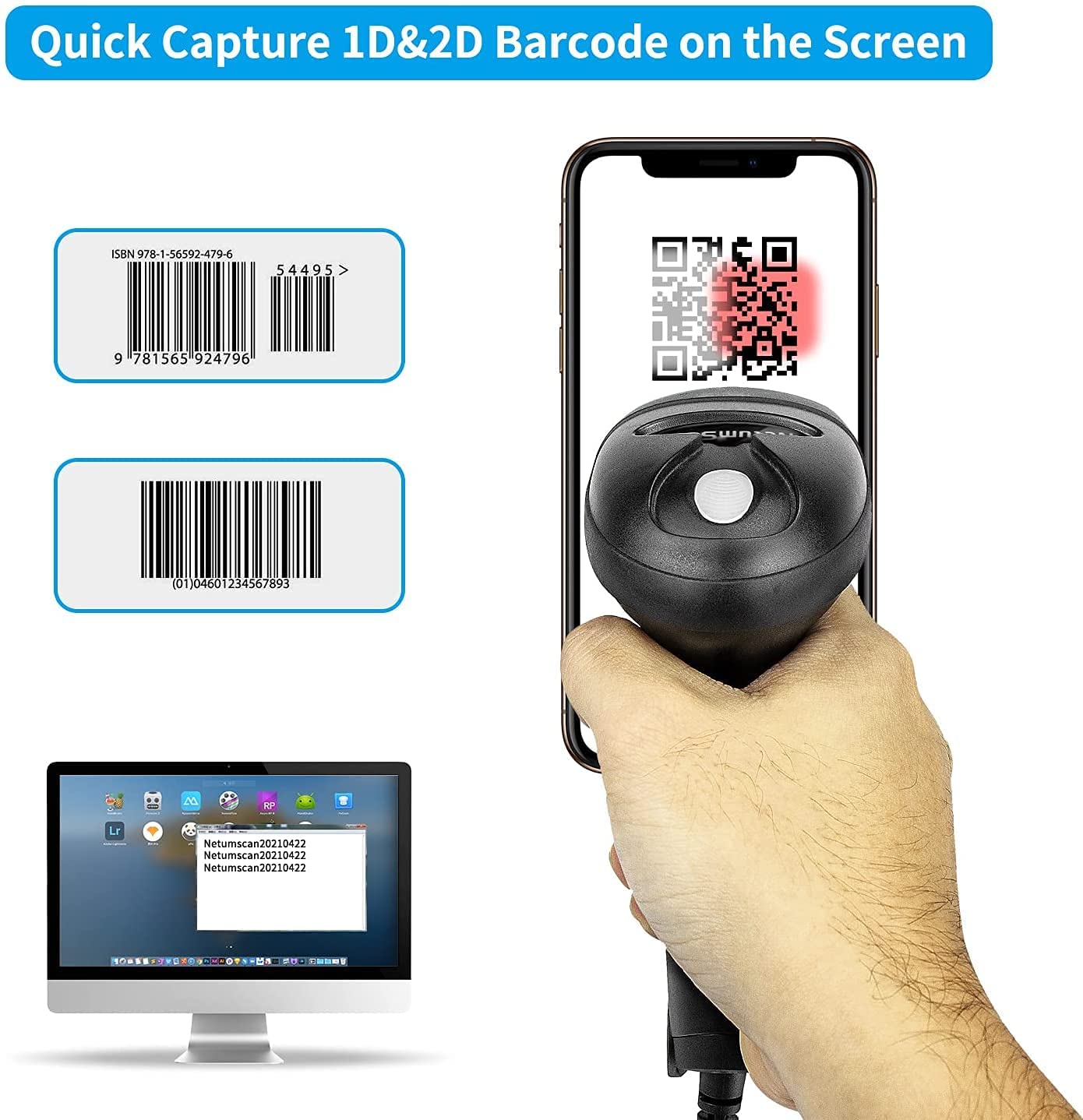 NETUM L5 เครื่องสแกนบาร์โค้ด 2 - Barcode Scanner Wireless บทวิจารณ์และราคา
