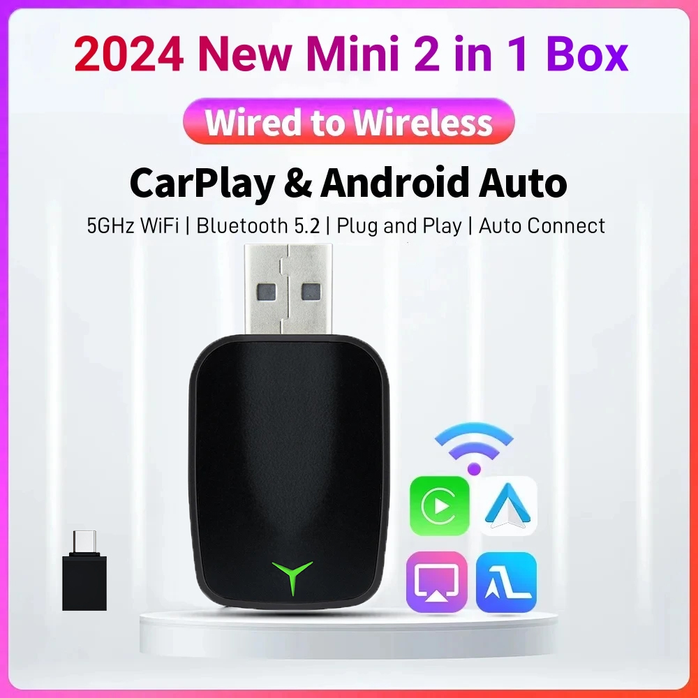 ใหม่แบบมีสายไร้สายCarplay Andr - Electronic Gadgets บทวิจารณ์และราคา
