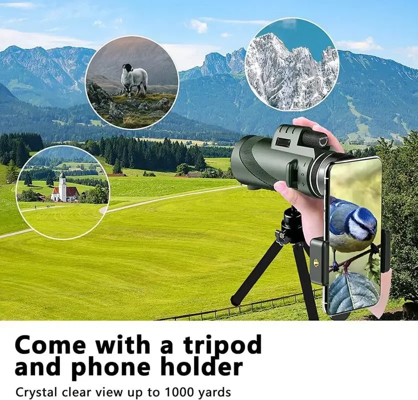 80x100 HD Monocular สําหรับอะแ - Auto Tracking Tripod บทวิจารณ์และราคา