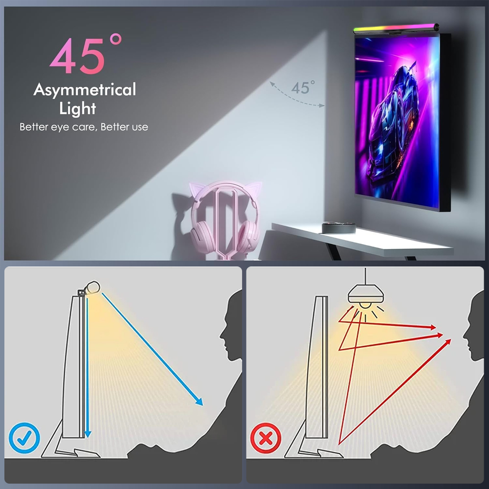 ไฟ LED RGB Smart Wifi สำหรับจอ - Rgb Desk Lamp Smart บทวิจารณ์และราคา