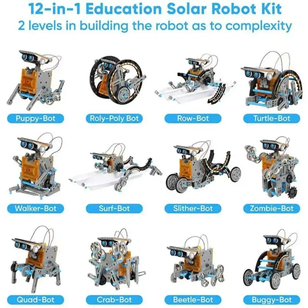 13 in 1 พลังงานแสงอาทิตย์หุ่นย - Diy Electronics Gadgets บทวิจารณ์และราคา