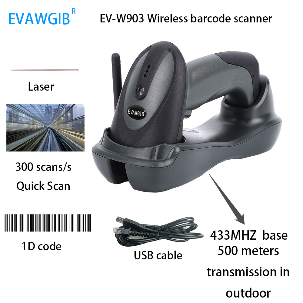 เครื่องสแกนบาร์โค้ดระยะการส่งข - Barcode Scanner Wireless บทวิจารณ์และราคา